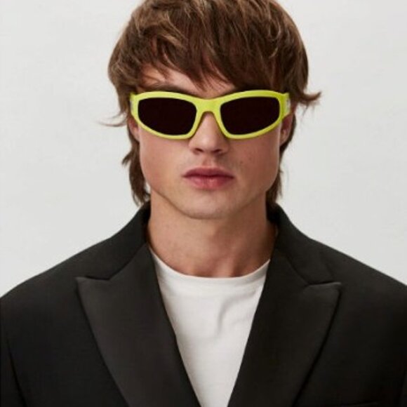 🕶️ New Moschino MOS164/S 04AN QT Sunglasses - Lime Frame, Green Lenses - Picture 1 of 11